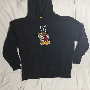 LOST IN PARADISE By Rello Ozzy The Bad Mouse Black Hoodie Men’s XL. Pre-owned